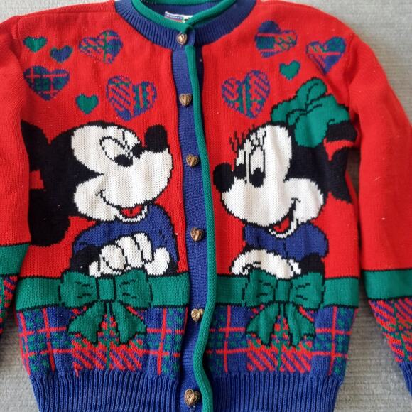 VTG Mickeys Stuff By Jet Set Knit Sweater Kids M 10/12 Mickey & Minnie Disney - Picture 3 of 11